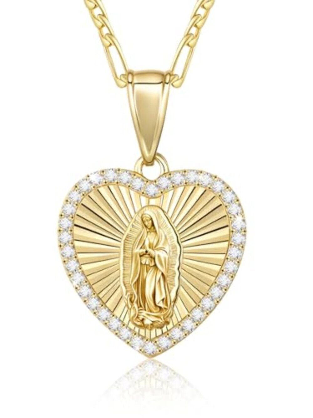 BRAND NEW Virgin Mary Necklace for Women, 14K gold plated
